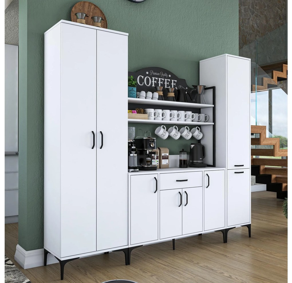 Set dulapuri bucătărie Jenaretta 50 (alb + negru). 1107099
