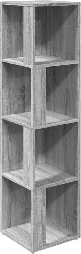 vidaXL Dulap colțar, gri sonoma, 33x33x132 cm, lemn prelucrat