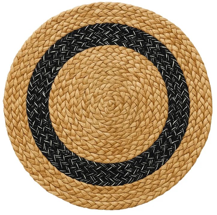 Set de suporturi de masa din iuta GOOD MOOD 38 cm, 4 bucati