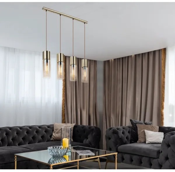 Globo 21000-4HM - Lustră pe cablu ANNIKA 4xE27/25W/230V