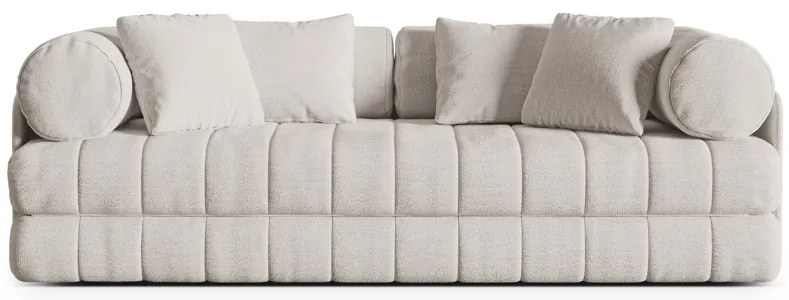 Canapea extensibila 3 locuri Kemi boucle L206 cm