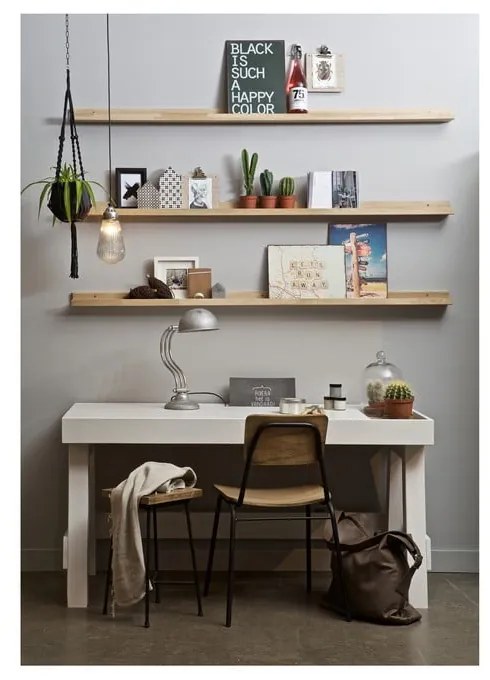 Raft în culoare naturală pentru fotografii din lemn masiv de stejar 170 cm Photoframe – vtwonen