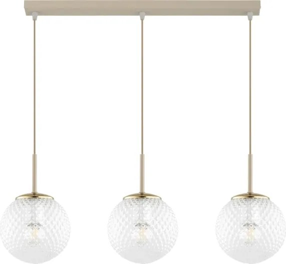 Brilagi - Lustru pe cablu STELLA 3xE27/60W/230V bej/auriu