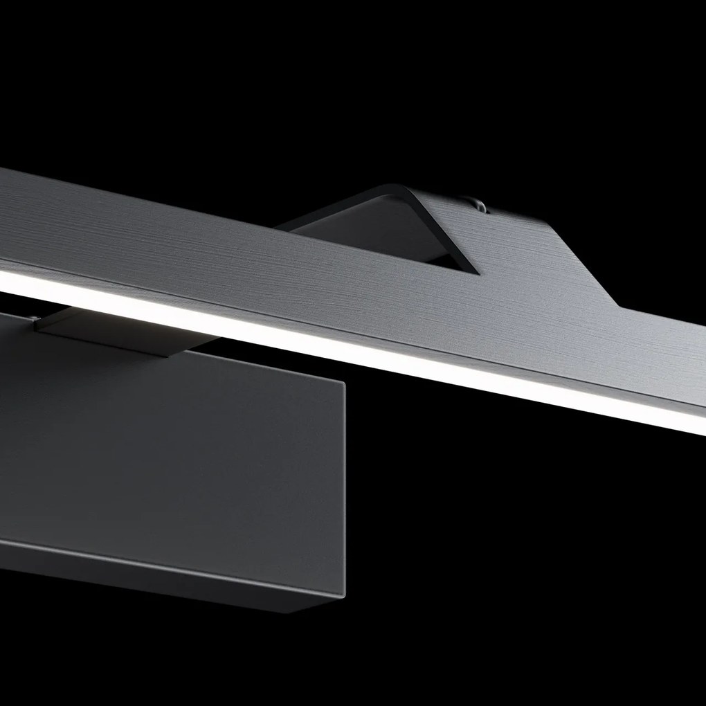 Aplica de perete LED pentru oglinda sau tablou Decart negru