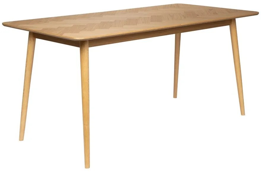 Masă de dining cu aspect de lemn de stejar 90x180 cm Fabio – White Label