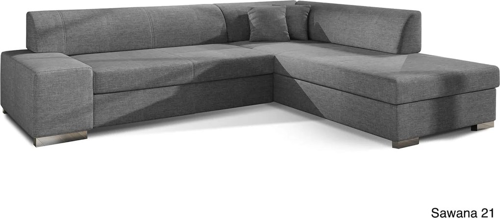Colțar lemn masiv Extensibil Primo Depozitare 278x217cm Personalizabil - Sawana 21, Stânga