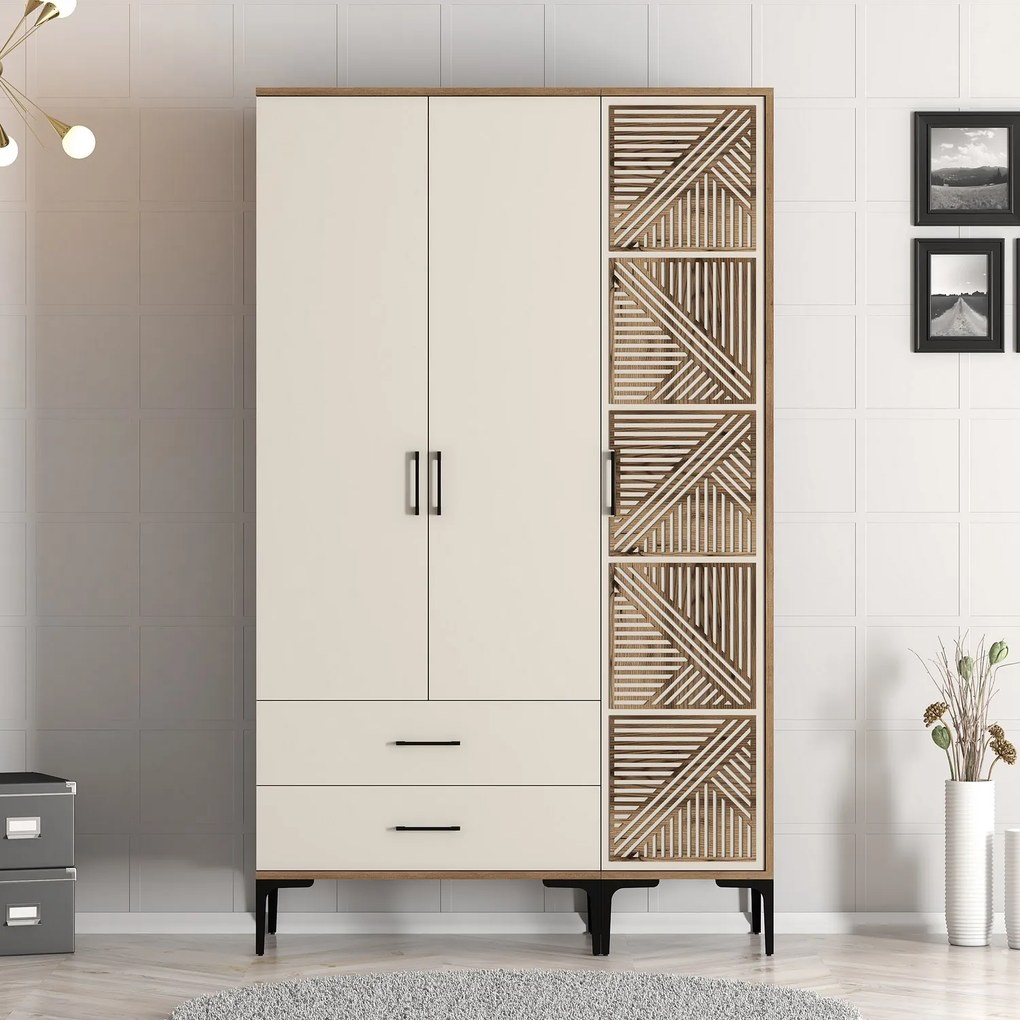 Dulap de haine Kiara PT (Nuc + Crem). 1088434