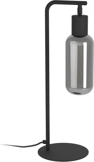 Eglo 901007 - Lampă de masă MAIONE 1xE27/4W/230V neagră/fumurie