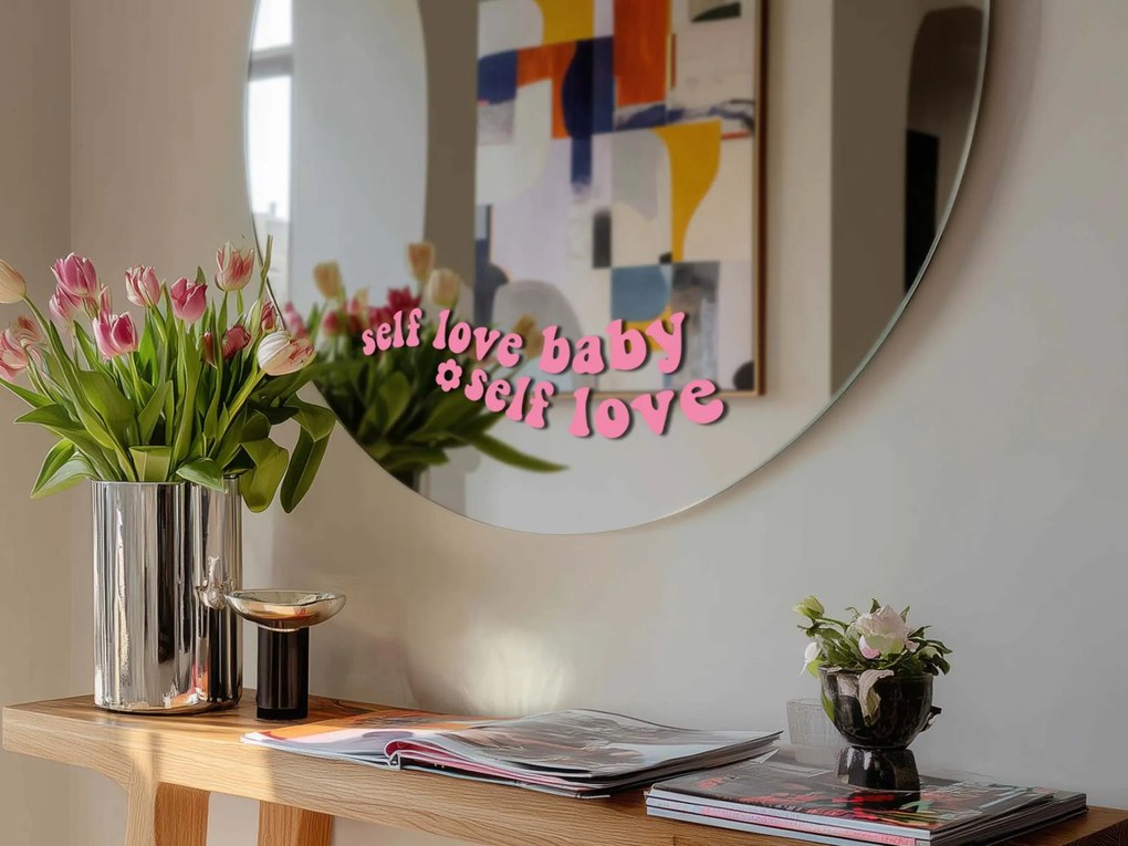 Autocolant pentru oglindă S25 – Self love baby