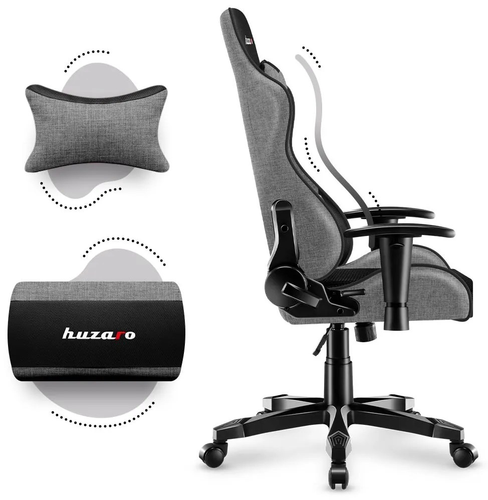 Scaun gaming pentru copii Rover 6 (negru + gri). 1087545