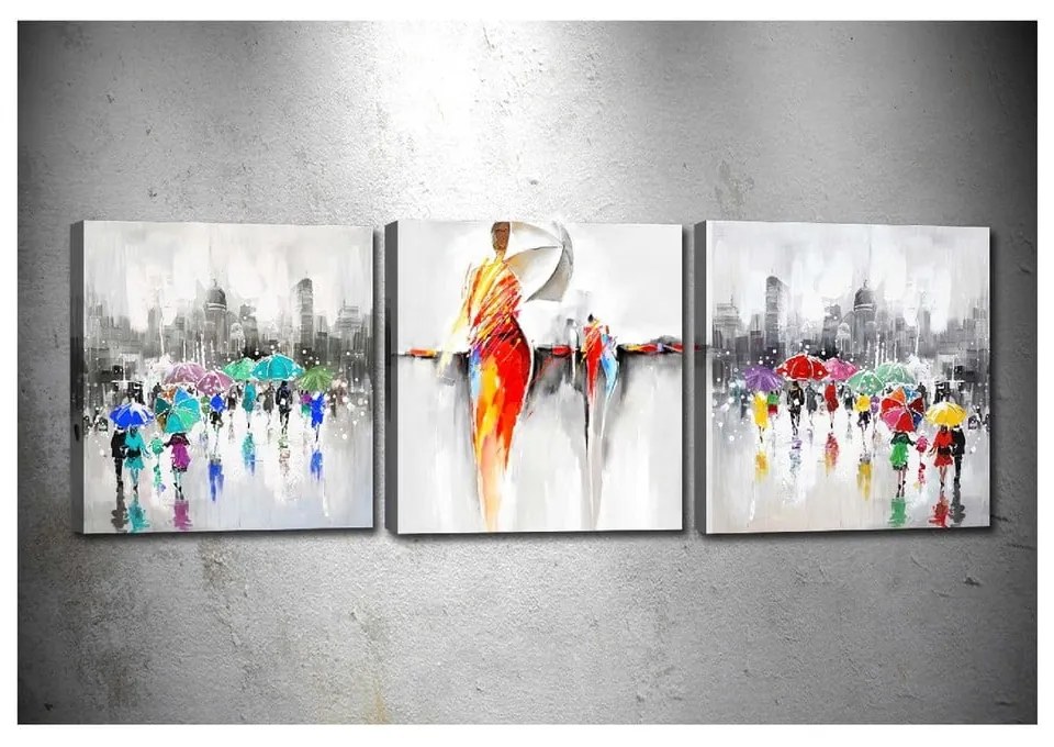 Set 3 tablouri Tablo Center Dancing in the Rain