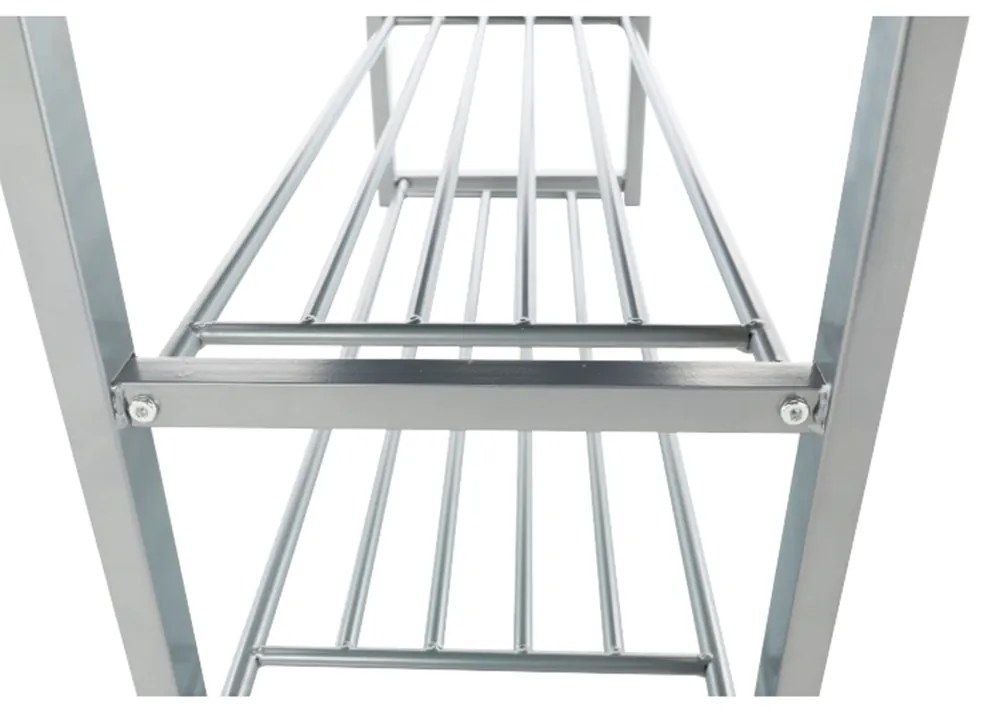 Banca pantofar cu rafturi pantofi, bej gri,