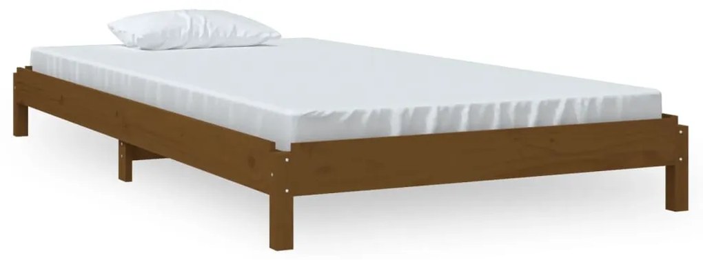 820400 vidaXL Pat stivuibil, maro miere, 80x200 cm, lemn masiv de pin