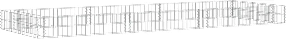 vidaXL Strat înălțat de gabion, 300x100x20 cm, oțel galvanizat