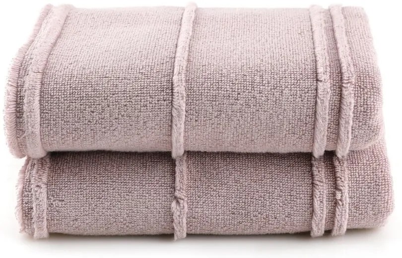 Prosoape roz 2 buc. din frotir 50x90 cm Arden – Foutastic