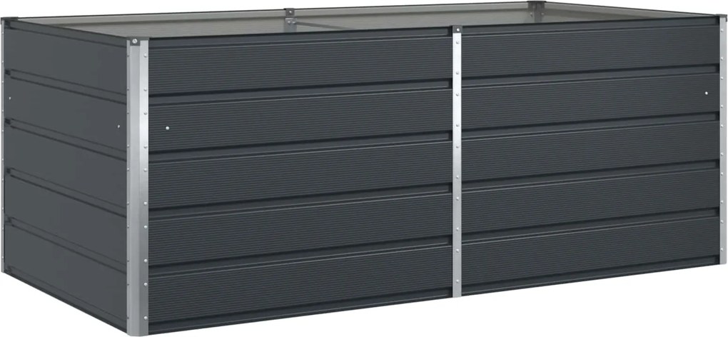 vidaXL Jardinieră Antracit 195 x 100 x 75 cm Oțel Galvanizat