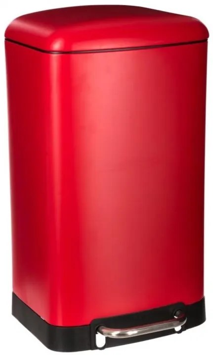Cos gunoi Retro Line, Rosu, 30 litri, cu pedala