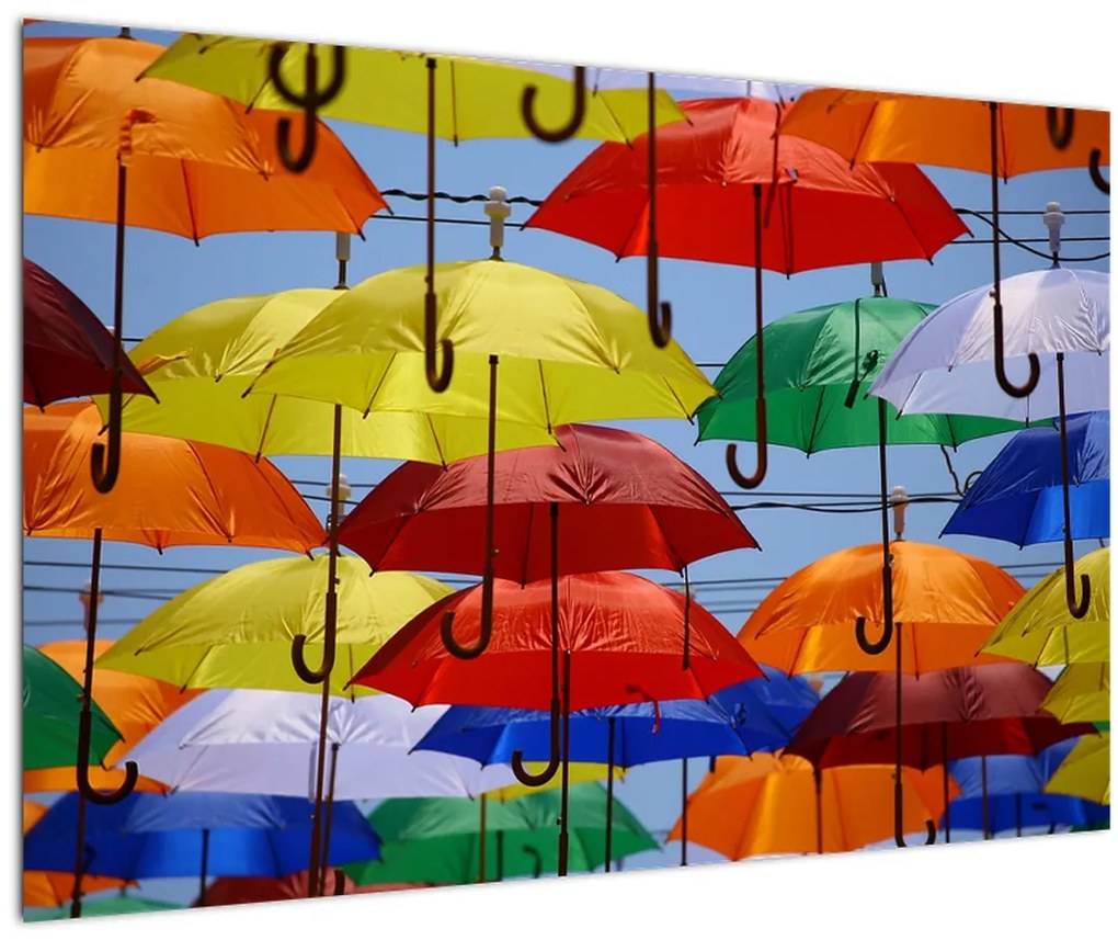 Tablou - Umbrele colorate (90x60 cm)