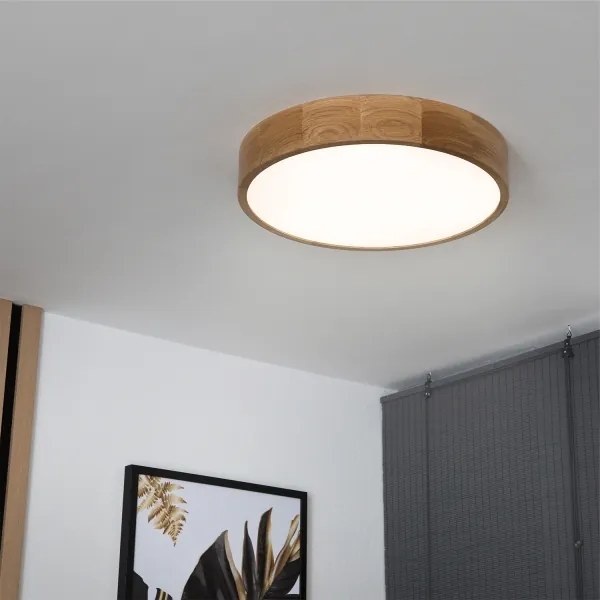 Brilagi - Plafonieră LED CARVALHO LED/36W/230V, stejar, Ø 47,5 cm