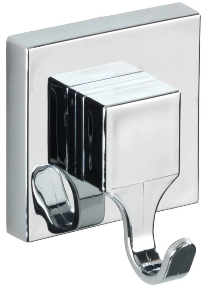 Cârlige argintiu-lucios 2 buc. autoadezive din plastic Genova – Wenko