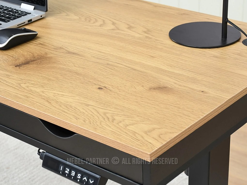 Masă PC Osto 140 (stejar negru + negru). 1109839