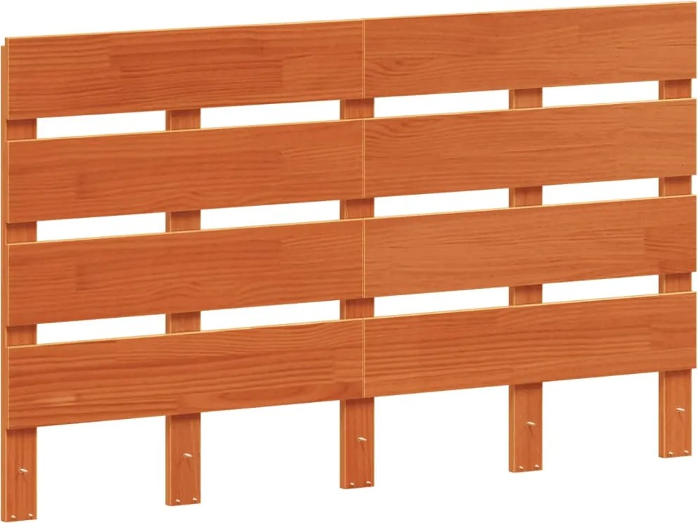 vidaXL Tăblie de pat, maro ceruit, 120 cm, lemn masiv de pin