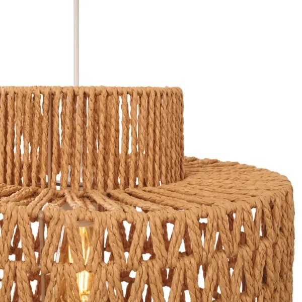 Lustră pe cablu MAXLIGHT P0587 RAFFLE 1xE27/15W/230V d. 40 cm maro