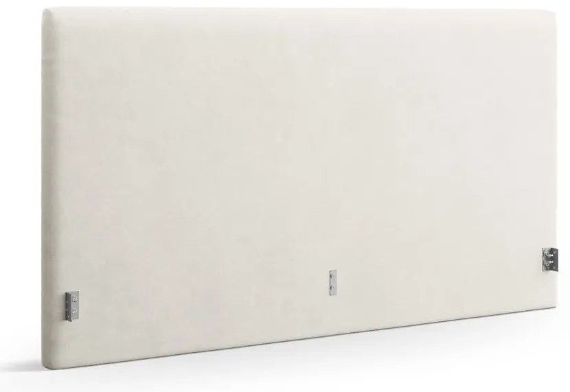 Tăblie de pat crem tapițată 210,5x100 cm Remo – Micadoni