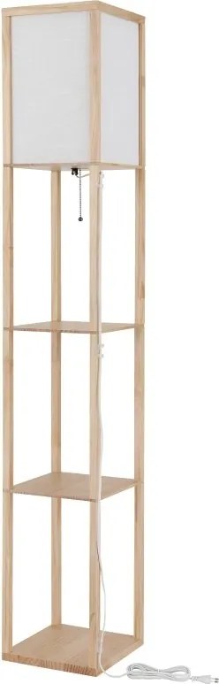 Lampa de podea tip raft din lemn maro TABITHA