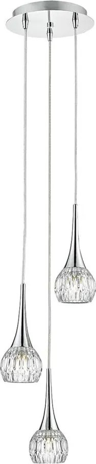Där Lighting LYA0350 - Lustru suspendat pe cablu LYALL 3xG9/40W/230V crom lucios
