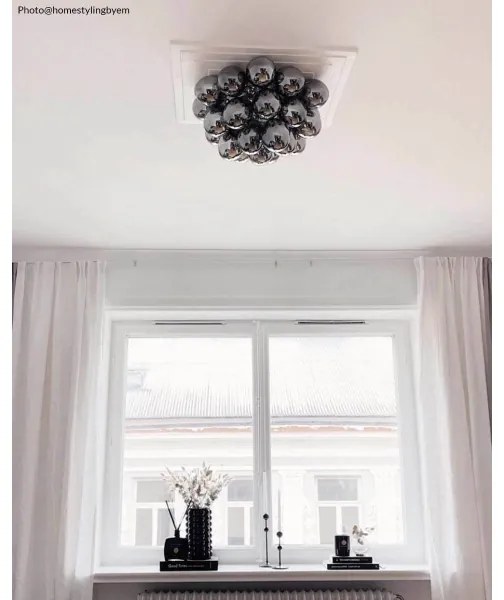 Plafonieră ByRydens 4202240-4505 GROSS 6xG9/5W/230V fumuriu/negru