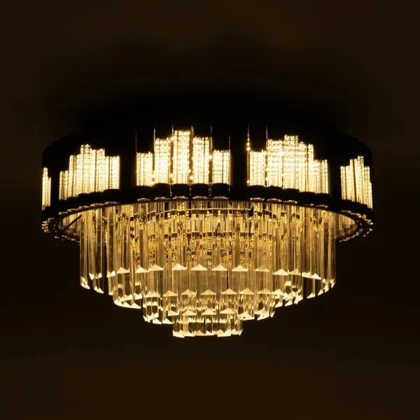 BRILAGI - Plafonieră LED dimabilă CROWN LED/41W/230V diam. 48 cm neagră + telecomandă