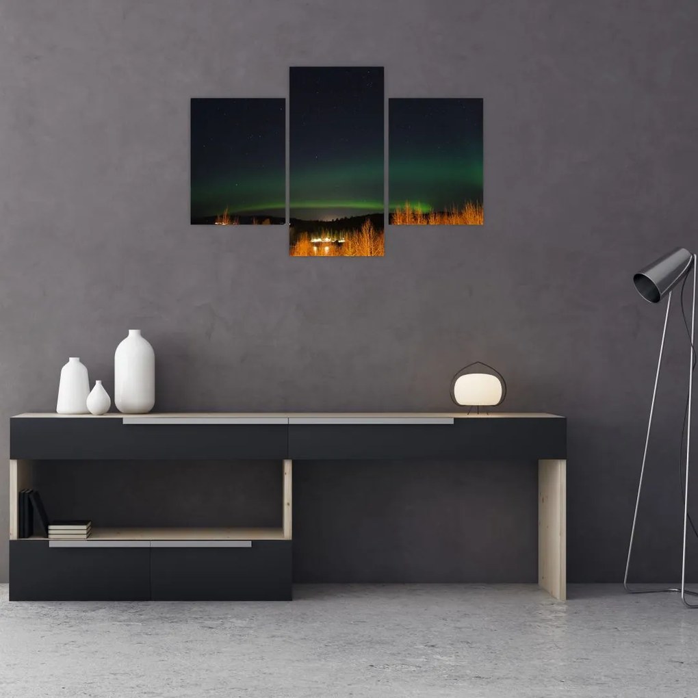 Tablou cu aurora borealis (90x60 cm)