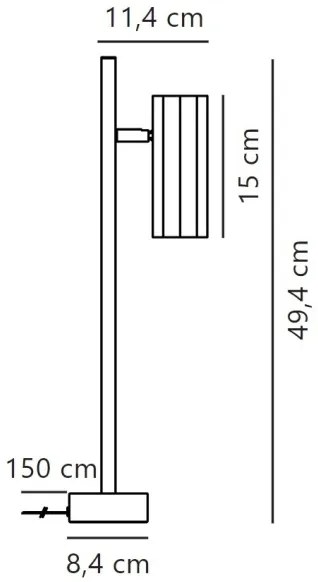 Lampă de masă Nordlux ALANIS 1xGU10/15W/230V negru