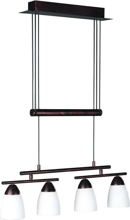 Philips Massive 40376/43/10 – Lustră pe cablu FAHRO 4xE14/8W/230V maro