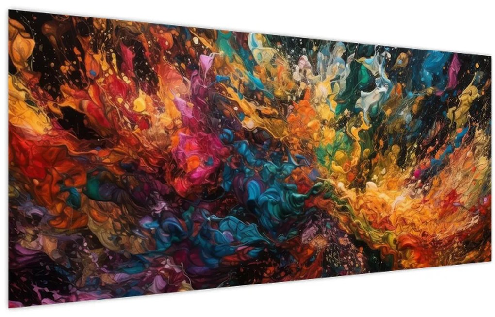 Tablou - Abstracția culorilor II. (120x50 cm)