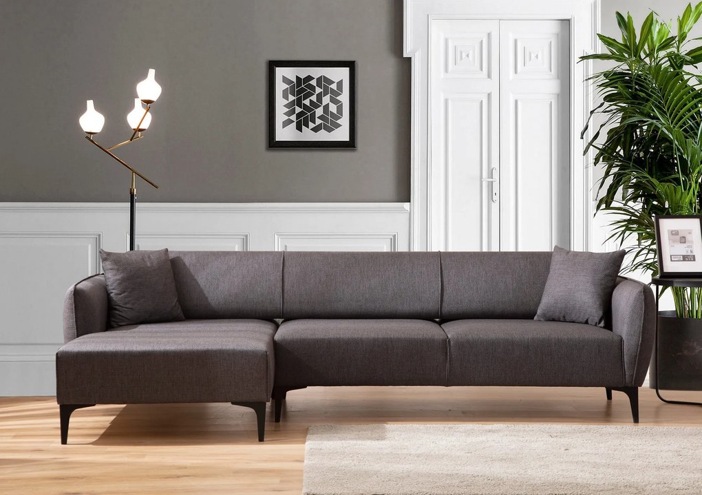 Canapea de colț Belissimo Left - Dark Grey