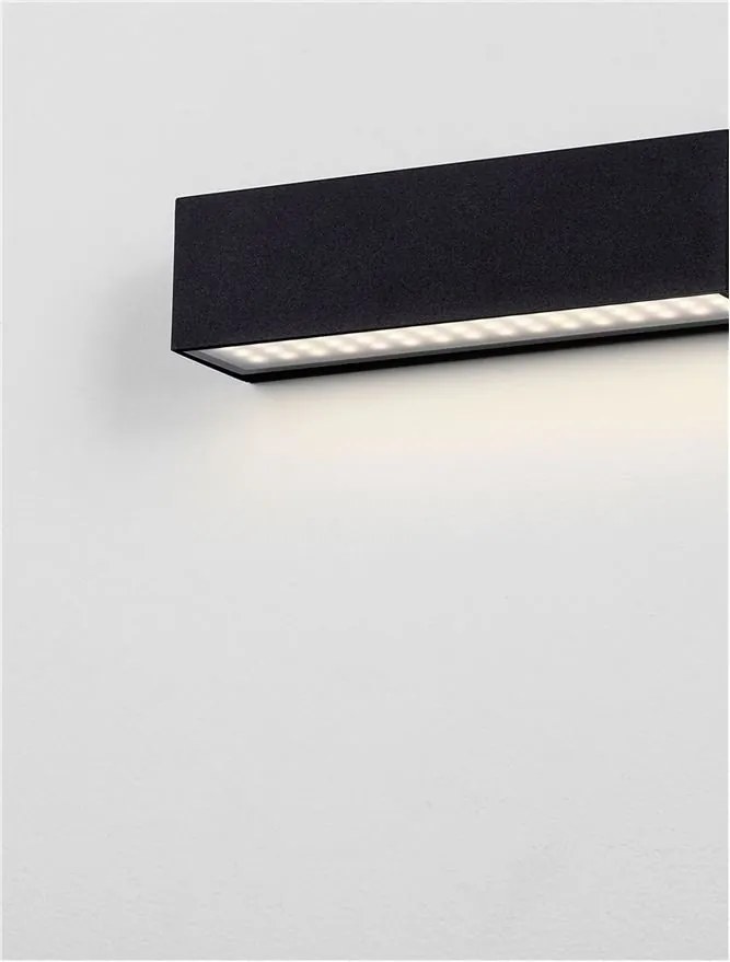 Aplica perete exterior LED IP65 ALLURE negru