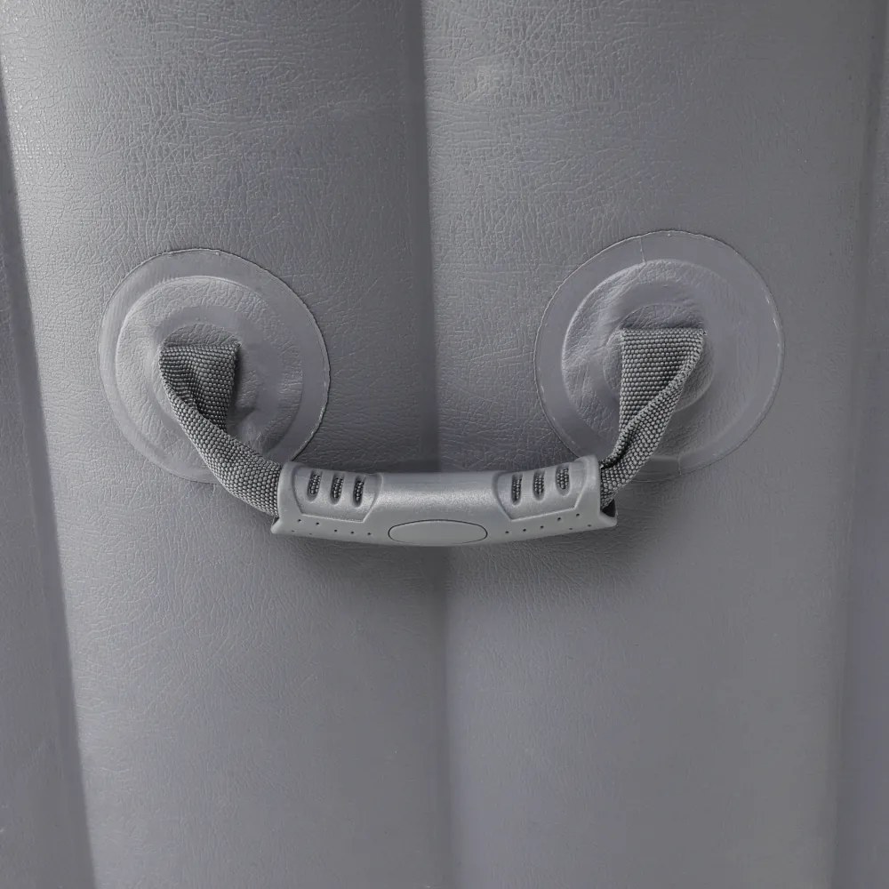 Cada cu hidromasaj gonflabil, gri/alb, 4-6 pers., 1000 l, KAMINO NEW TYP 2