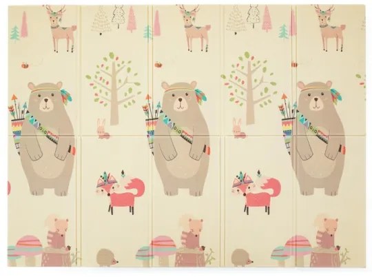 Covoraș de joacă pliabil CAMPY ELEPHANT&FOX PETITE&MARS