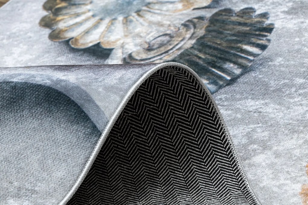 ANDRE 33570 covor lavabil Cupcake-uri, bucatarie, anti-alunecare - argint / bej