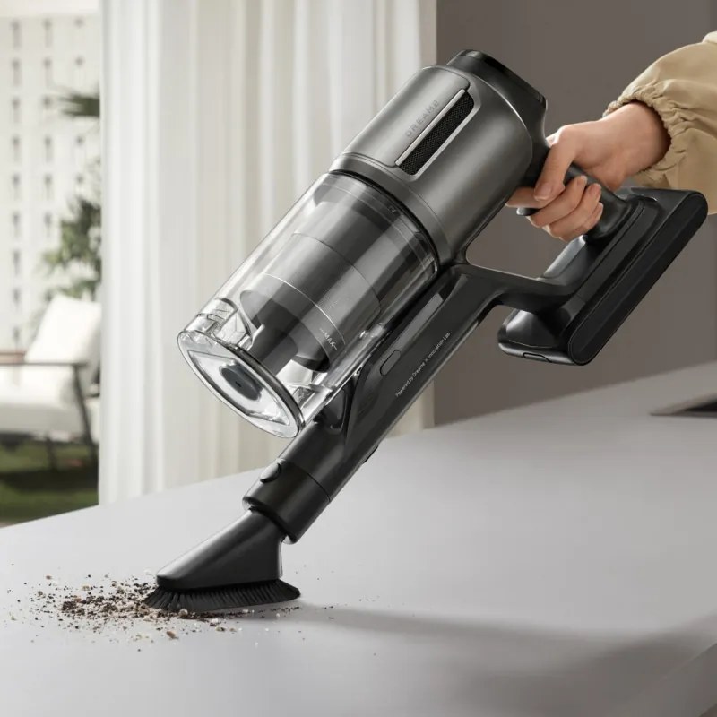 Aspirator fără fir Dreame Z30 AquaCycle VZV77B, 855W, 310AW, 150000 rpm, 3 trepte, 0.32/0.4/0.6 l, 90 min, HEPA H14, LED, Motor fără perii, Negru