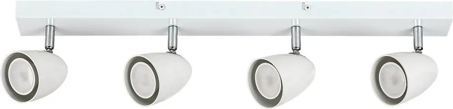 Plafoniera cu Spot-uri Directionabile, 4xGU10, Perico alba