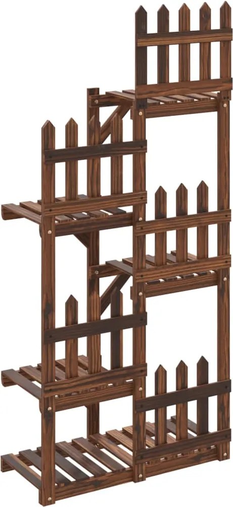 vidaXL Suport pentru flori, 60x25x130 cm, lemn masiv de brad