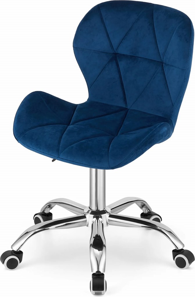 OFERTA Scaun de birou albastru AVOLA VELVET II. calitate