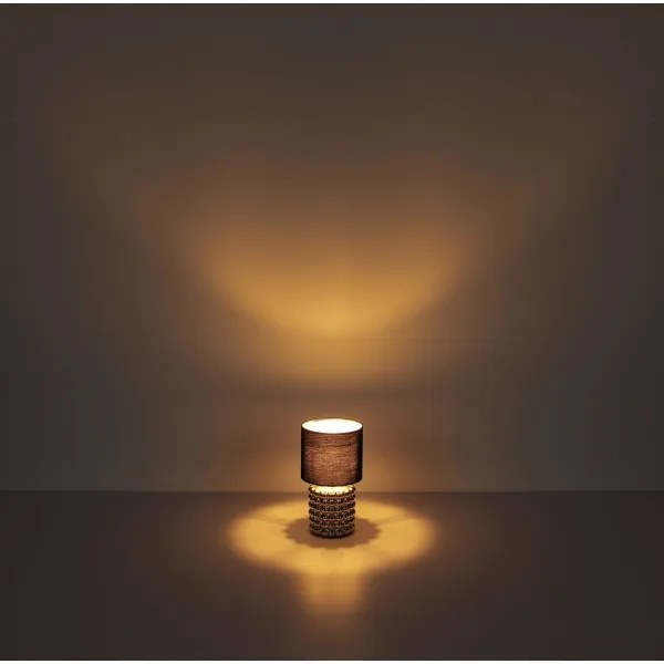 Lampă de masă VALENTINO 1xE14/40W/230V negru/auriu Globo 21626