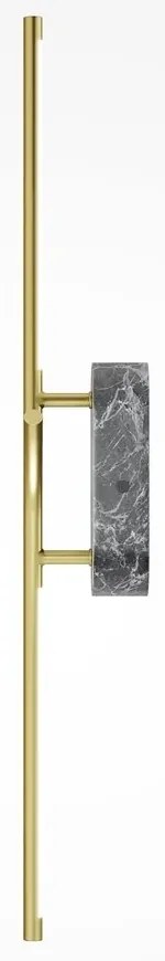 Aplica LED ambientala design minimalist Renaissance gri/alama