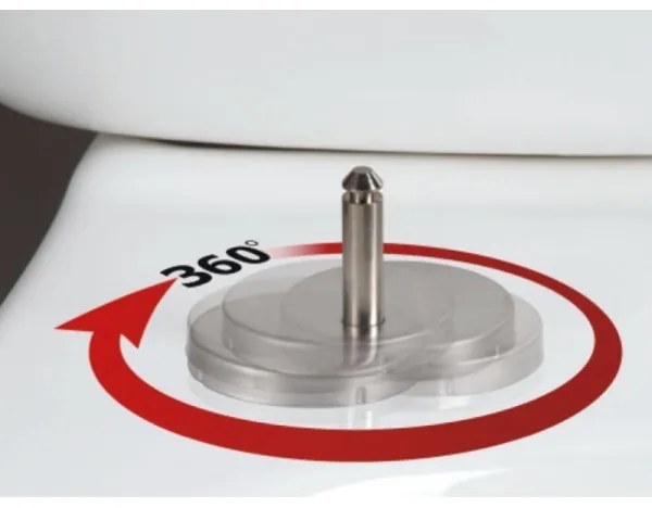 Colac de toaletă Aqualine SOFIA SoftClose alb