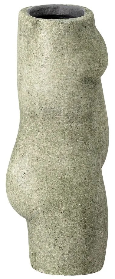 Vază de teracotă Bloomingville Emeli, înălțime 16 cm, verde-gri