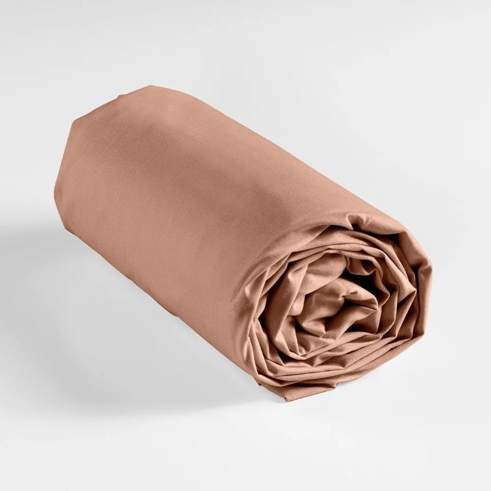 Cearceaf somon din bumbac cu elastic 160x200 cm Lina – douceur d'intérieur